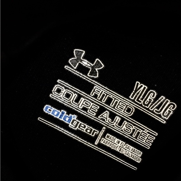 6-item Set Under Armour Athletic Black Long Sleeve & Long Sleeve Tees & Belt - Picture 4 of 16